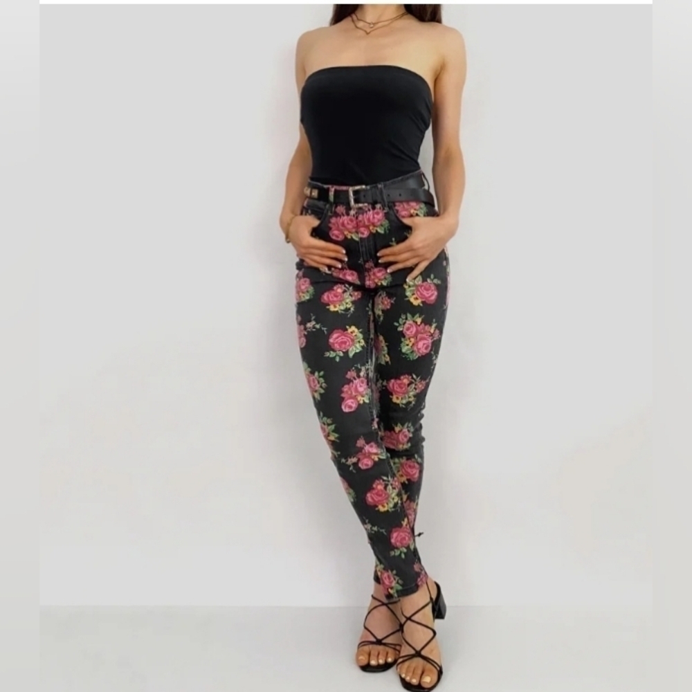 Guess Jeans Rose High Rise Vintage Inspired Jeans with Ankle Zipper